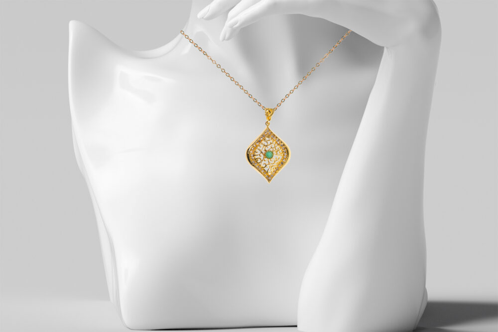 JEWEL OF GARDEN Necklace-Gold Plated