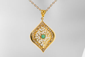 JEWEL OF GARDEN Necklace-Gold Plated