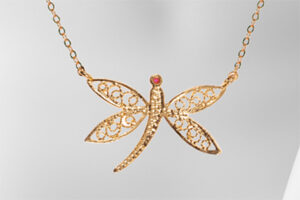 SUMMER MOTH Necklace-Gold Plated
