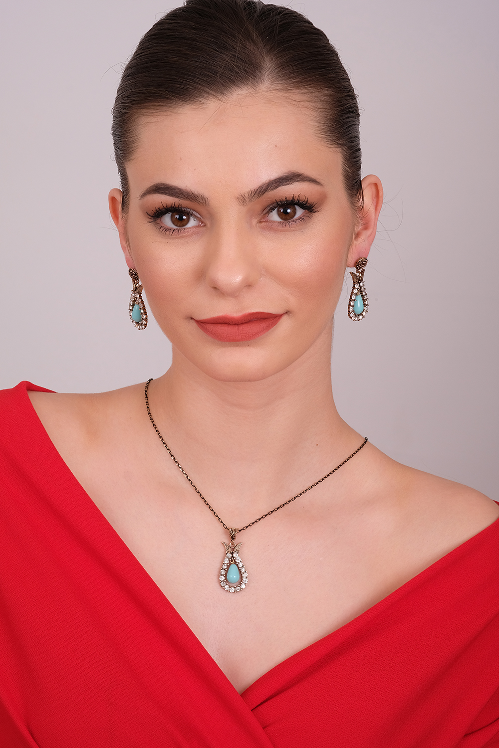 CALLISTO Necklace and Earrings Jewelry Set