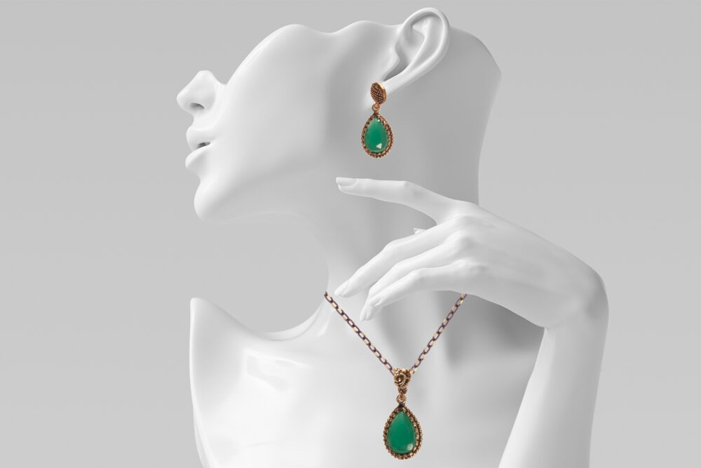 CHLORIS Necklace and Earrings Jewelry Set