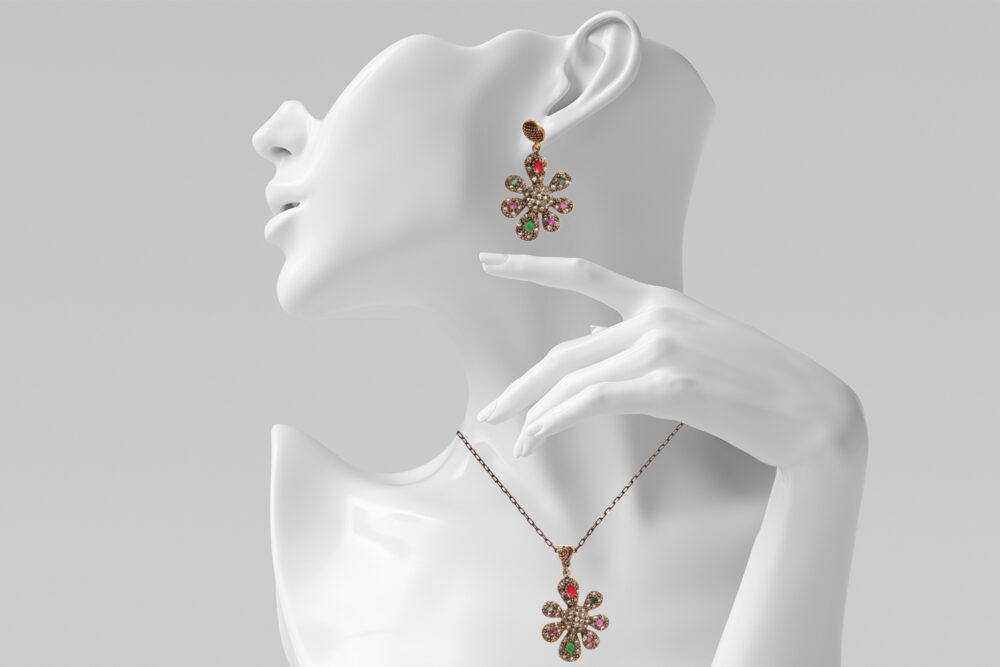 DANCING STARS Necklace and Earrings Jewelry set