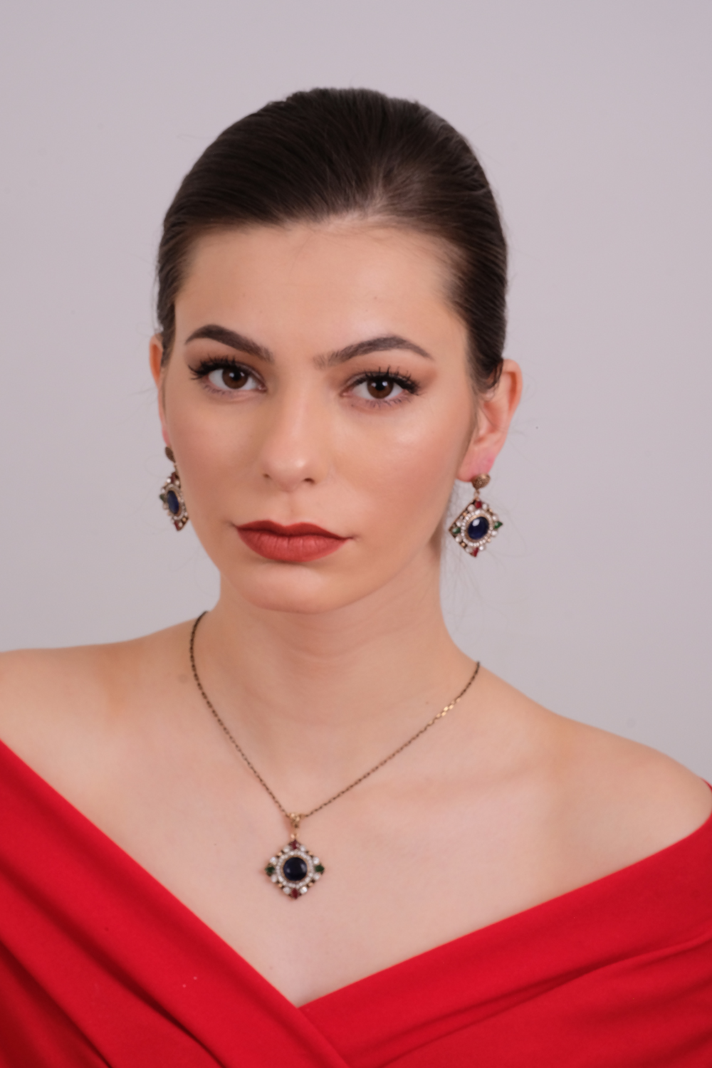 KYRIAKE Necklace and Earrings Jewelry Set