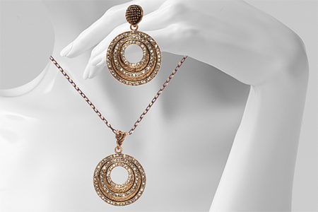 NATASA Necklace and Earrings Jewelry Set