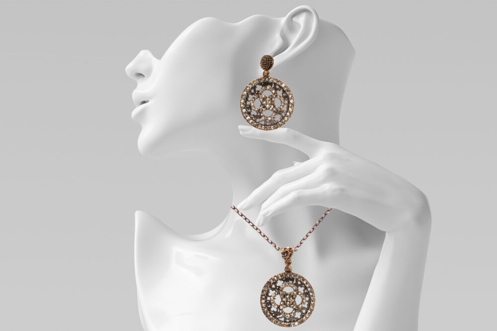 OURANIA Necklace and Earrings Jewelry Set