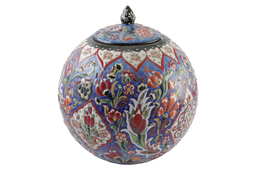Ceramic Sphere Jar 10″