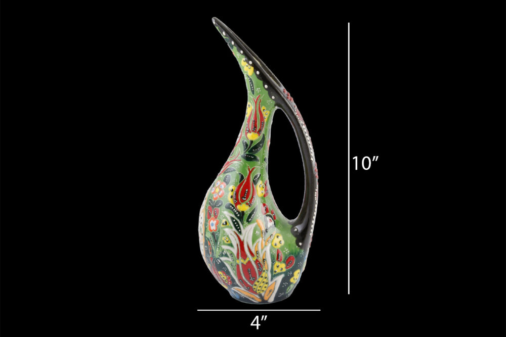 Ceramic Swan Vase 10″