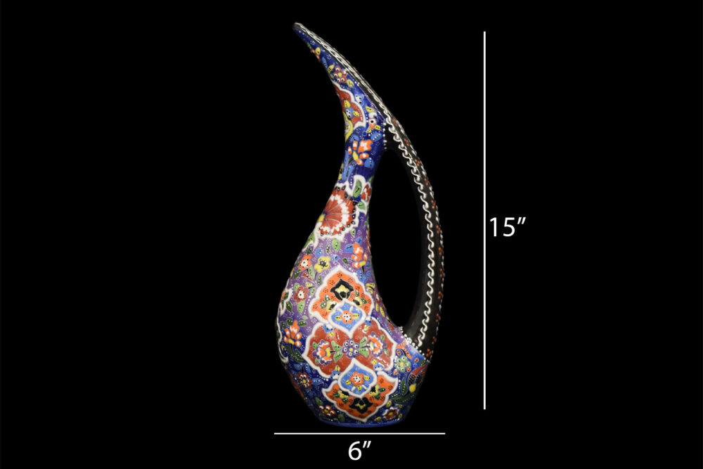 Ceramic Swan Vase 15″