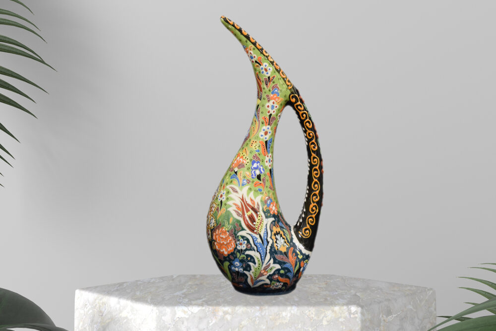 Ceramic Swan Vase 15″