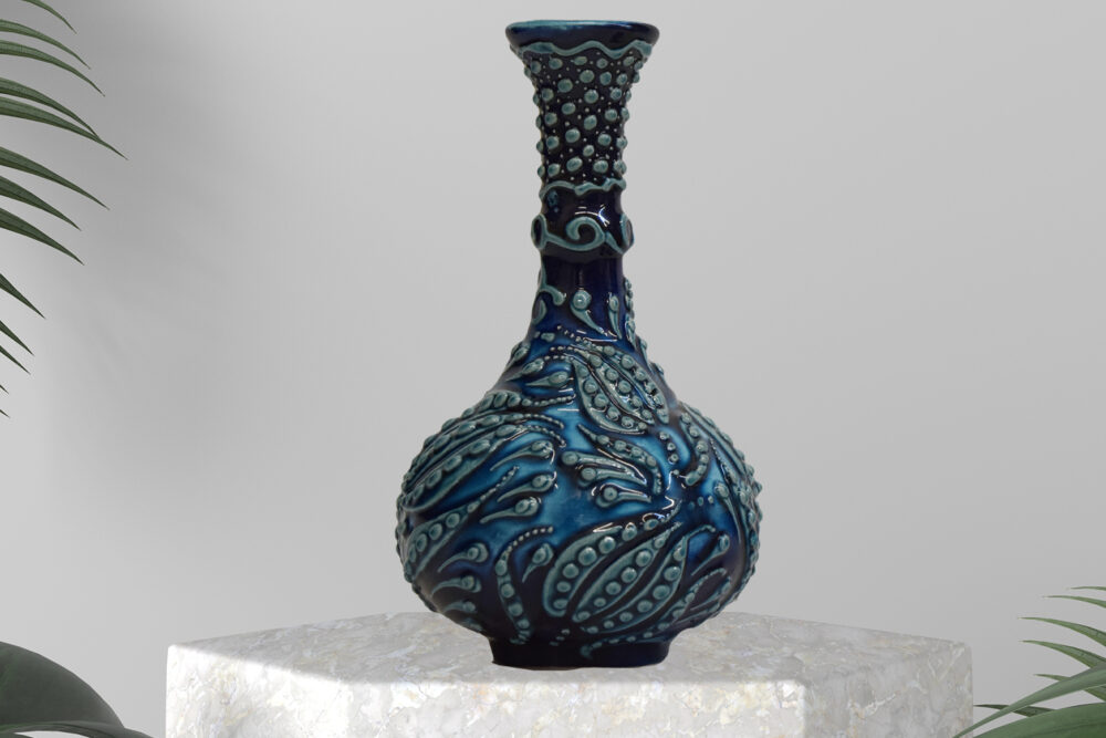 Ceramic Teardrop Vase 6″