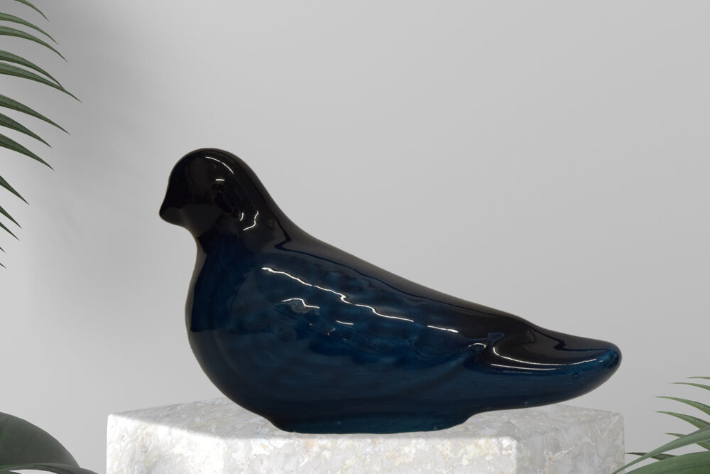 Ceramic 3D pigeon Figurine 7”