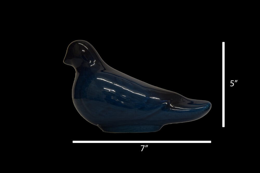 Ceramic 3D pigeon Figurine 7”