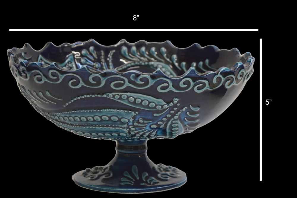 Ceramic Standing Bowl 8″