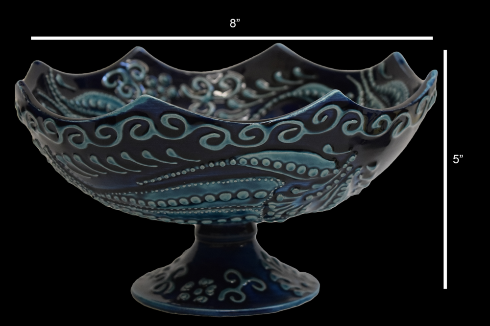 Ceramic Standing Bowl 8″