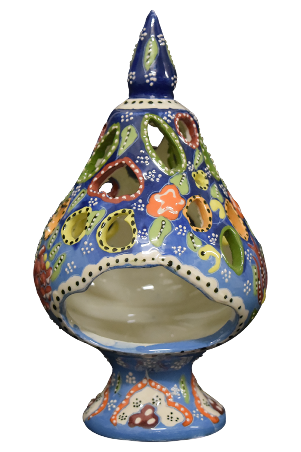 Ceramic Dome Candle Holder 8″