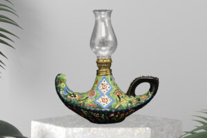 Ceramic Aladdin Lamp 7”