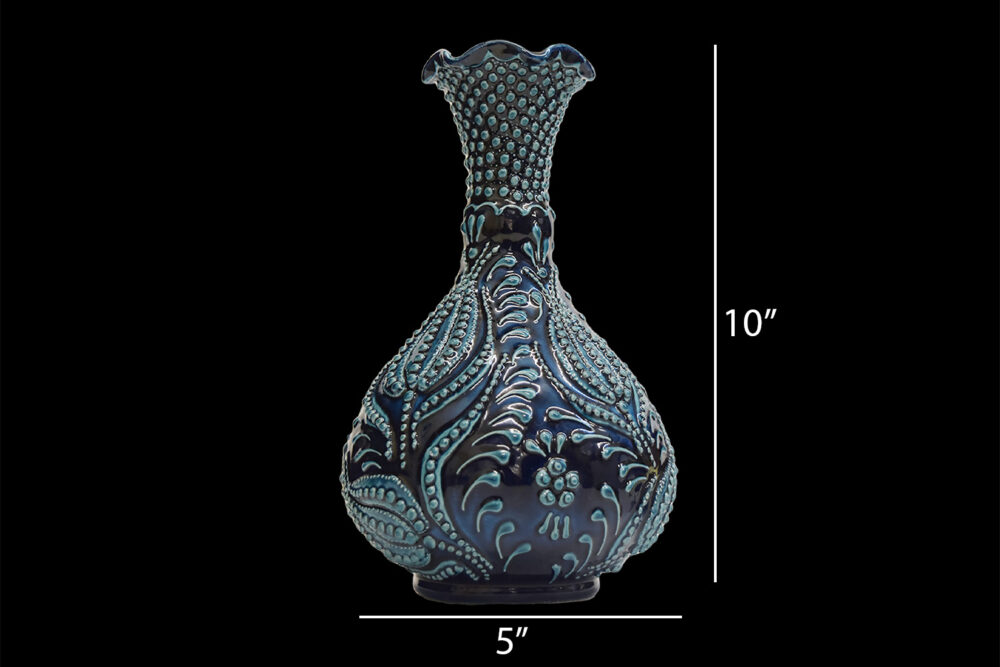 Ceramic Teardrop Vase 10″