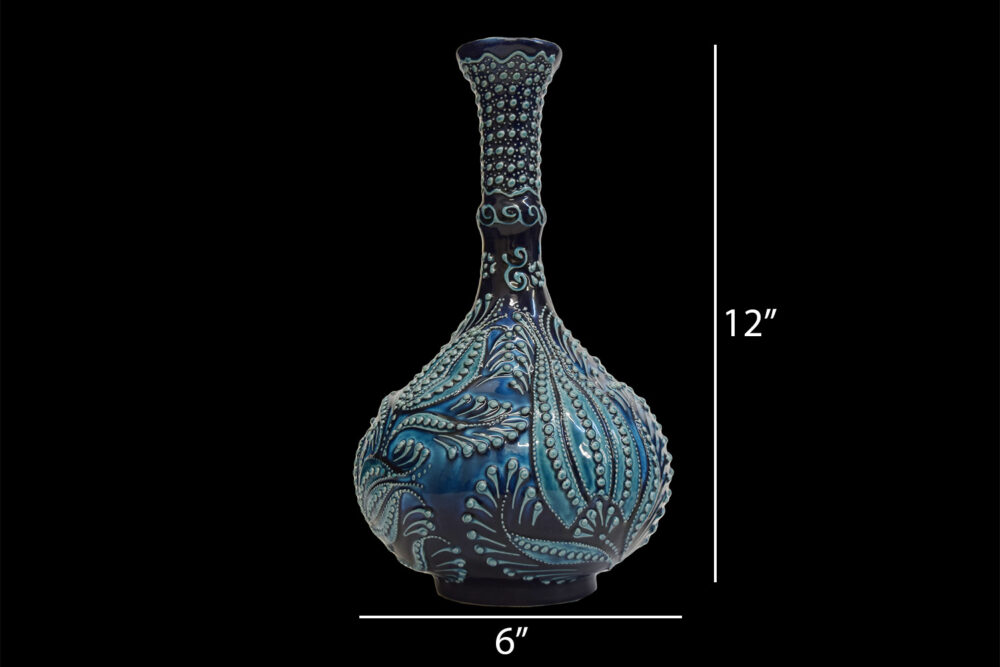 Ceramic Teardrop Vase 12″