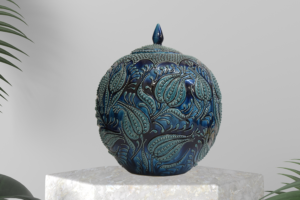 Ceramic Sphere Jar 14″