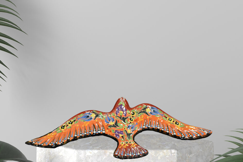 Ceramic Seagull Figurine 14”