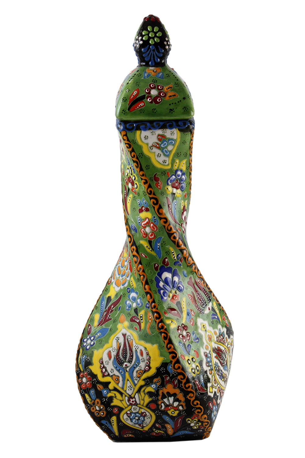 Ceramic Twisted Bottle 14″