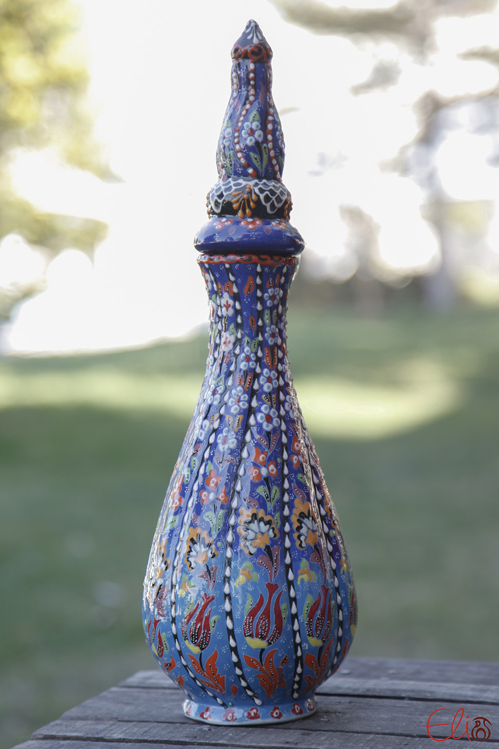 Ceramic Ottoman Bottle 18″