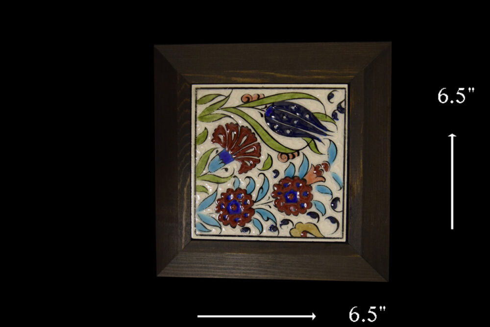Ceramic Framed 3D painted Tile 4×4