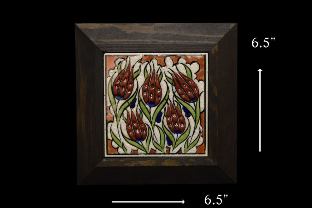 Ceramic Framed 3D painted Tile 4×4