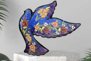 Ceramic Pigeon Figurine 8″