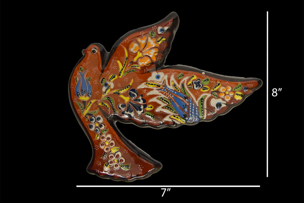 Ceramic Pigeon Figurine 8″