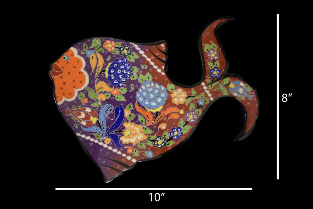 Ceramic 2D Fish 10″