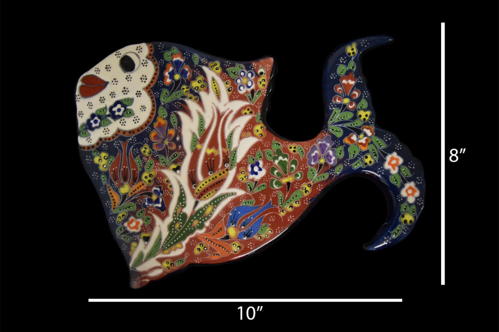 Ceramic 2D Fish 10″