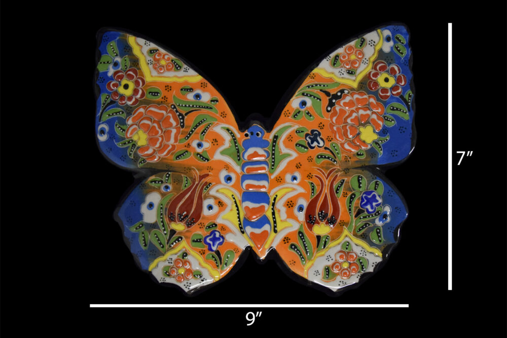 Ceramic 2D Butterfly 8″