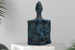 Ceramic Oriental Bottle 12″