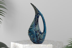 Ceramic Swan Vase 12″