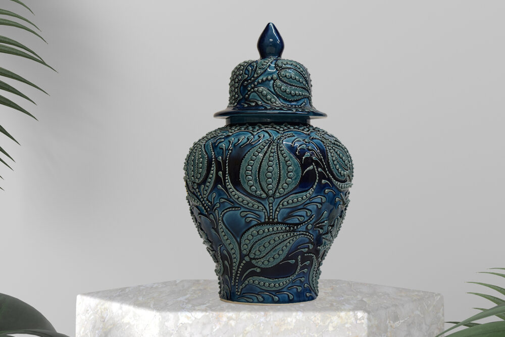 Ceramic King Jar 14"