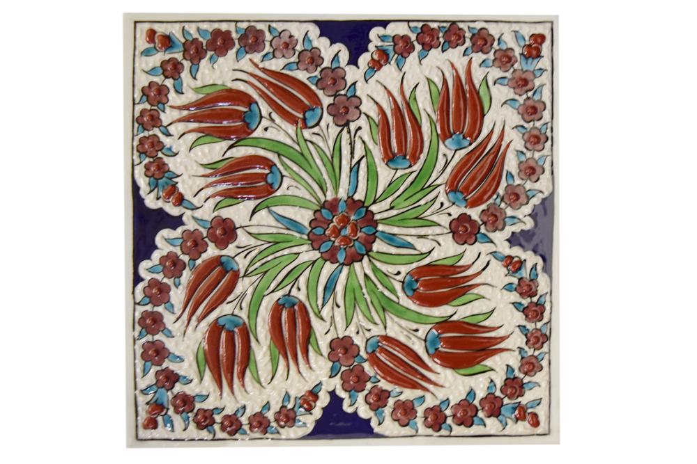 Ceramic 3D painted Tile 8×8