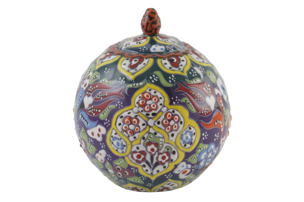 Ceramic Sphere Jar 6″