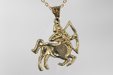 Necklace Sagittarius Gold Plated